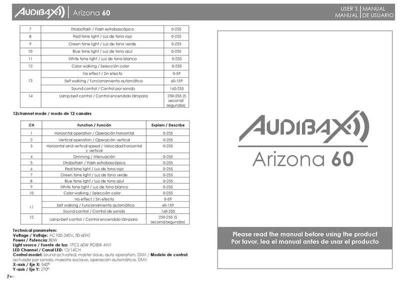 Audibax Arizona 60 User manual Audibax Arizona 60 User manual