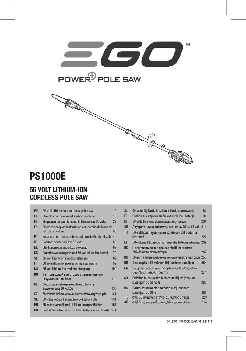 Ego Power+ PS1000E User manual