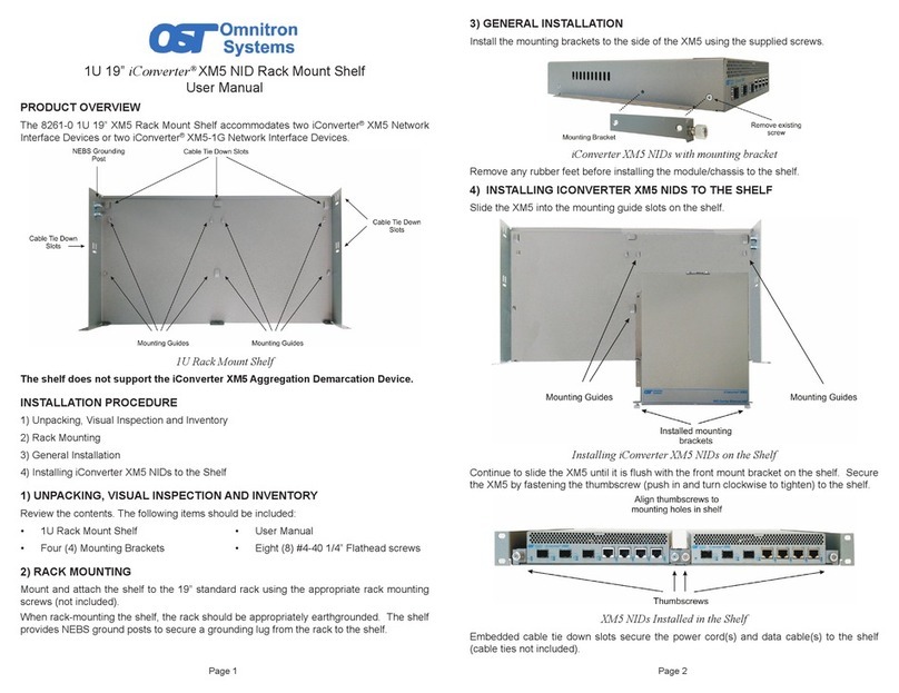Omnitron Systems iConverter XM5 8261-0 user manual