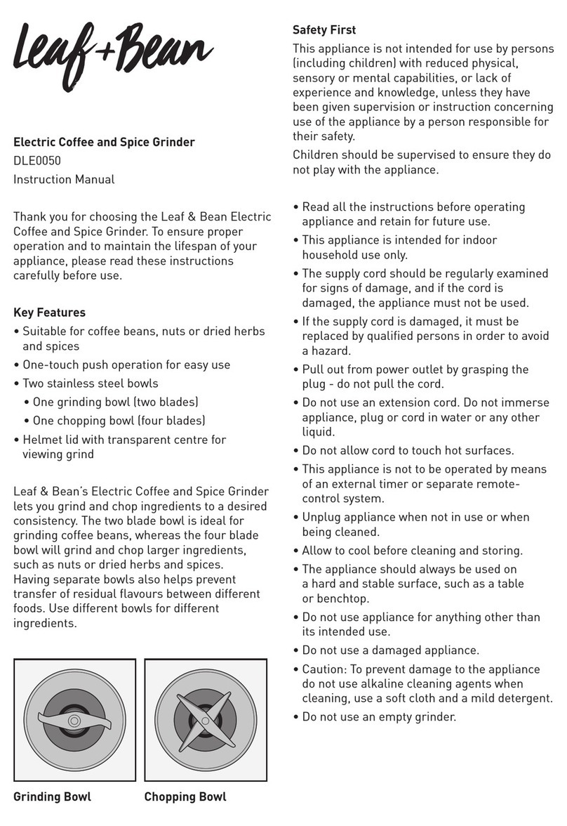 Leaf+Bean DLE0050 instruction manual