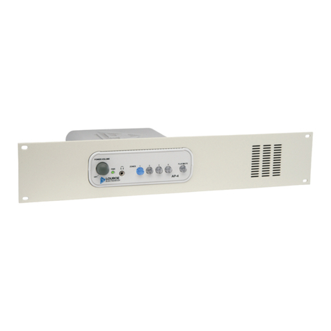 Louroe AP-4-RM Installation and operating instructions