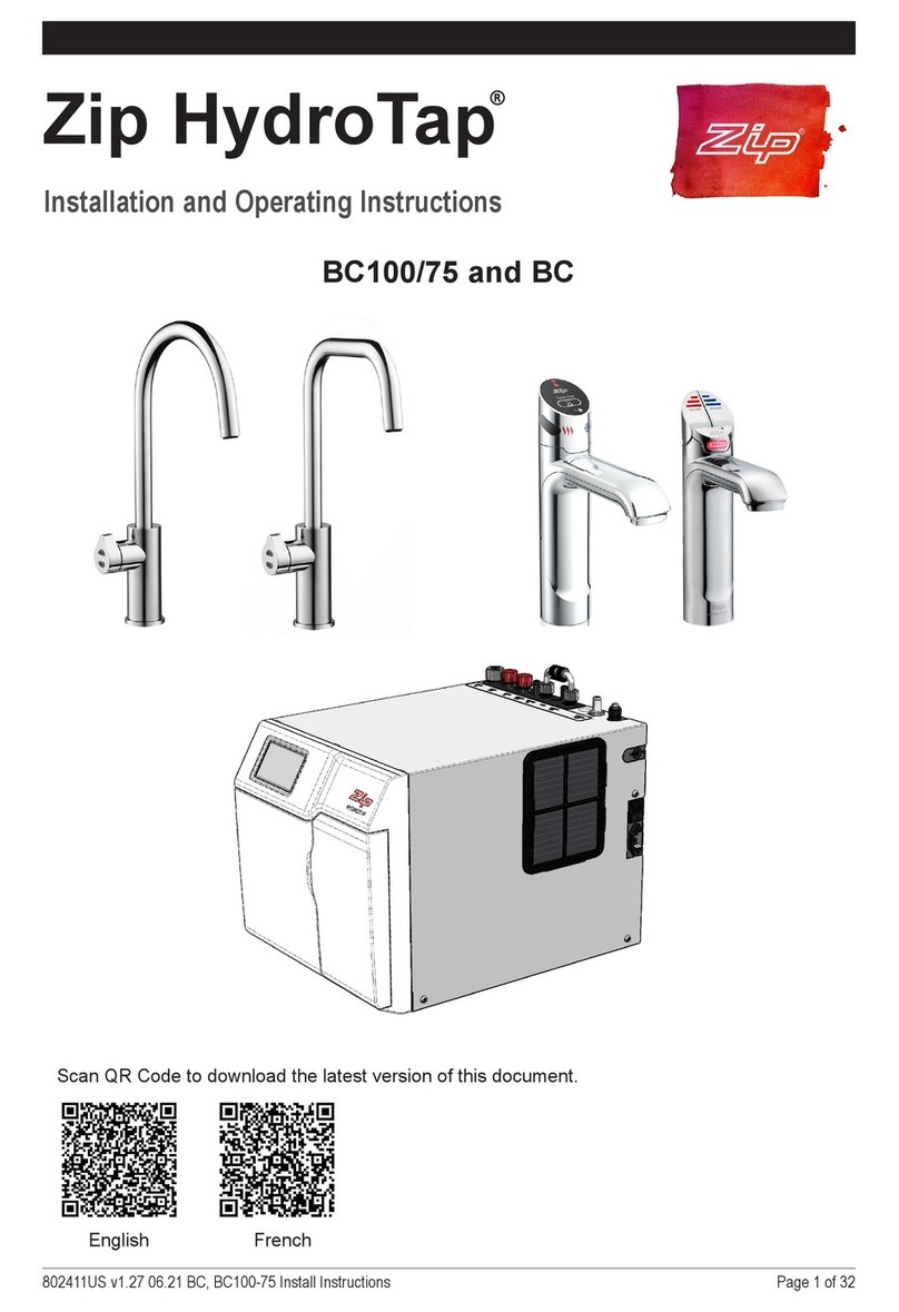 Zip HydroTap BC100/75 operating instructions Zip HydroTap BC100/75 operating instructions