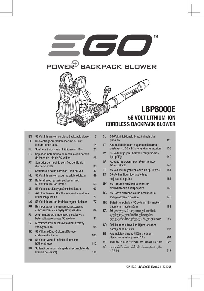 Ego Power+ LBP8000E manual