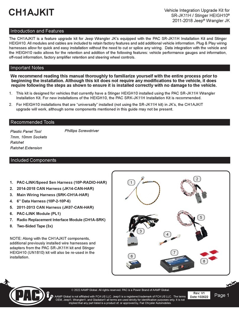 PAC CH1AJKIT manual