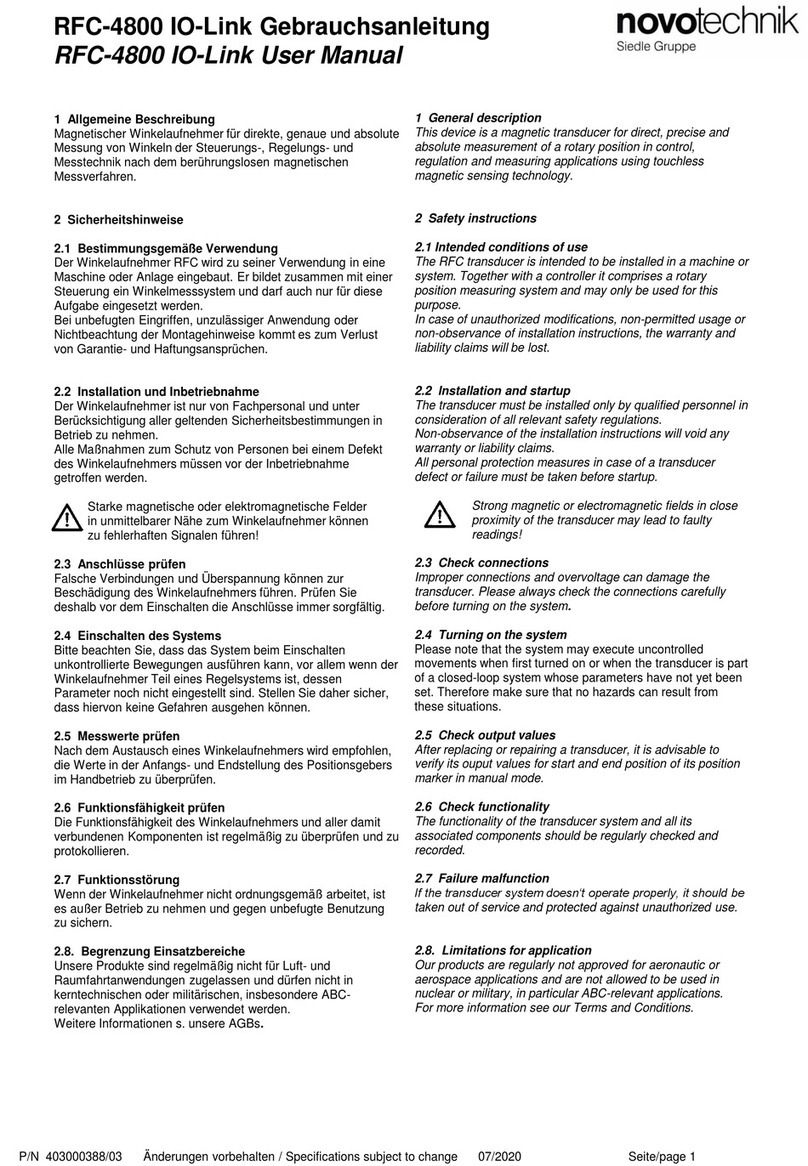 Siedle novotechnik RFC-4800 User manual