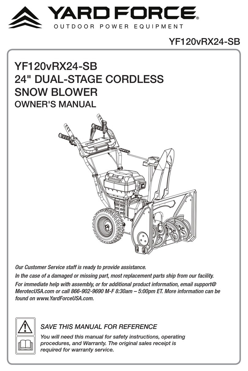 Yard force YF120vRX24-SB owner's manual