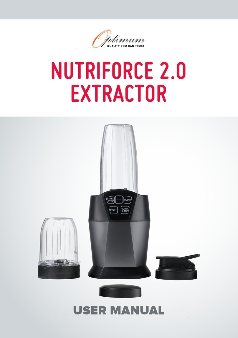 Optimum NUTRIFORCE 2.0 EXTRACTOR User manual