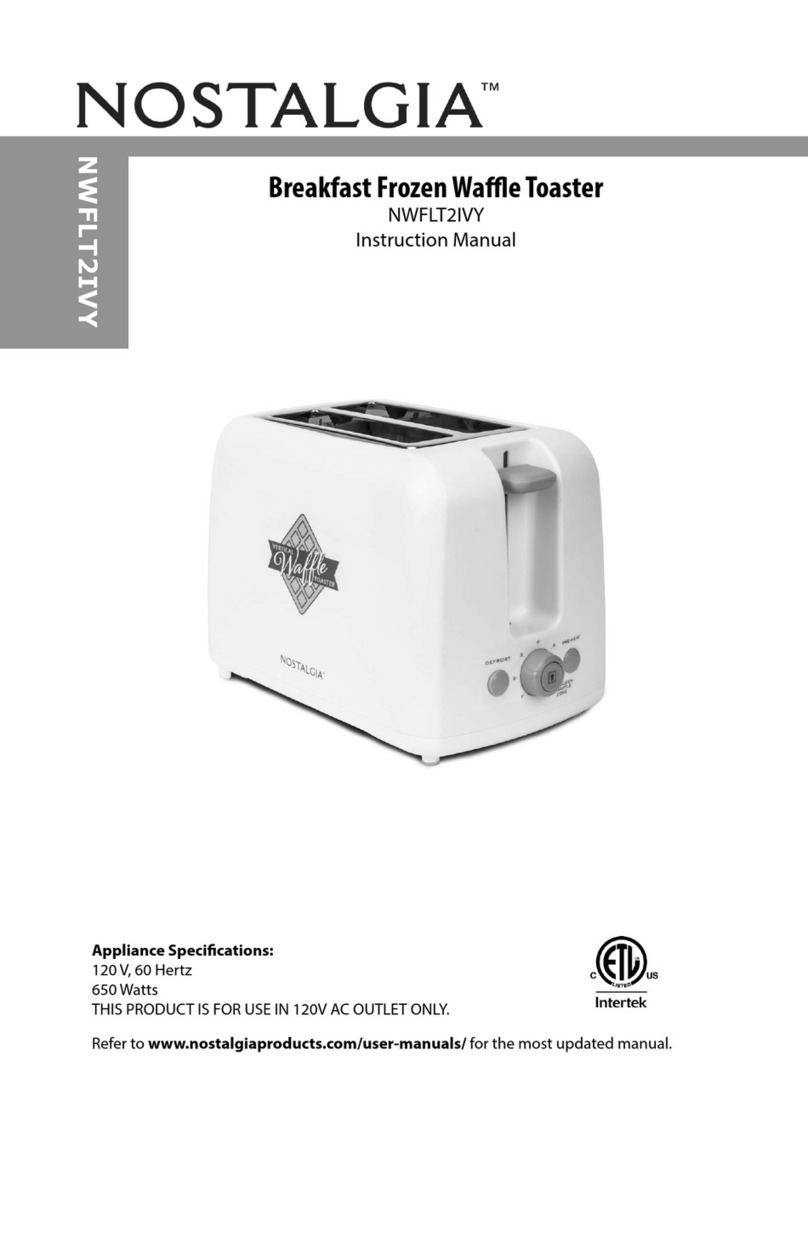 Nostalgia NWFLT2IVY User manual