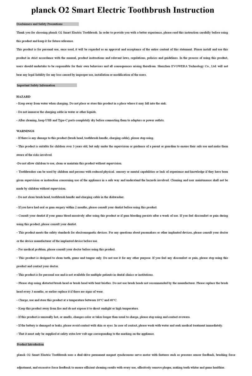 evowera planck O2 instructions