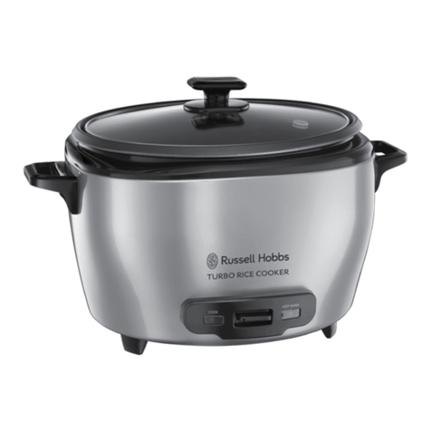 Russell Hobbs RHRC20BLK Installation instructions / warranty