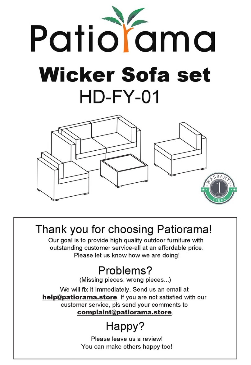 Patiorama Wicker HD-FY-01 manual