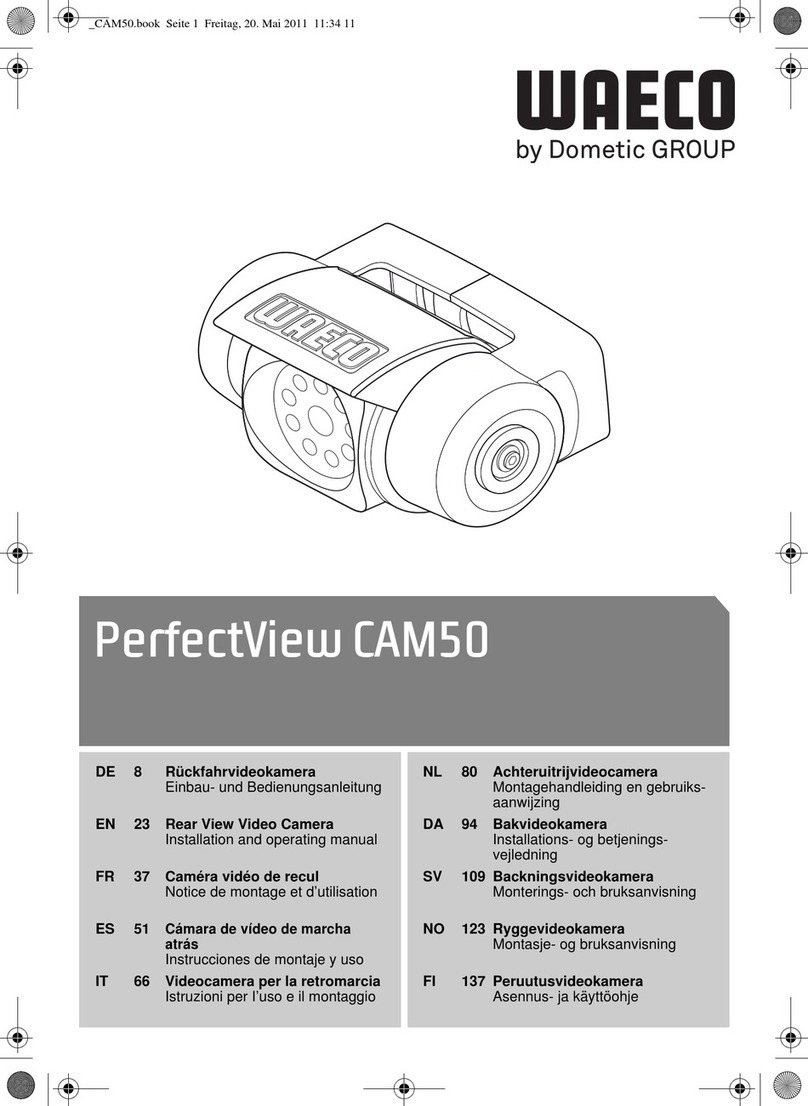 Dometic GROUP WAECO PerfectView CAM50 Installation and operating manual