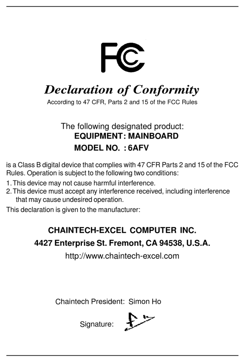 CHAINTECH 6AFV User manual