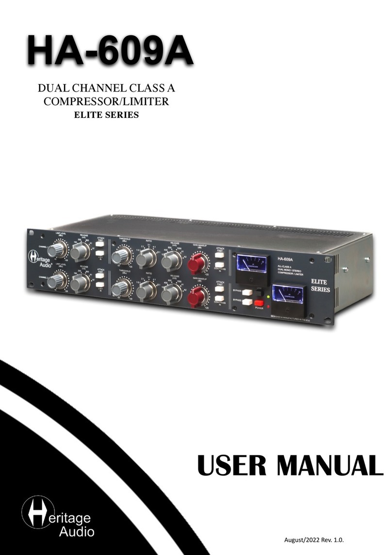 Heritage Audio ELITE Series User manual