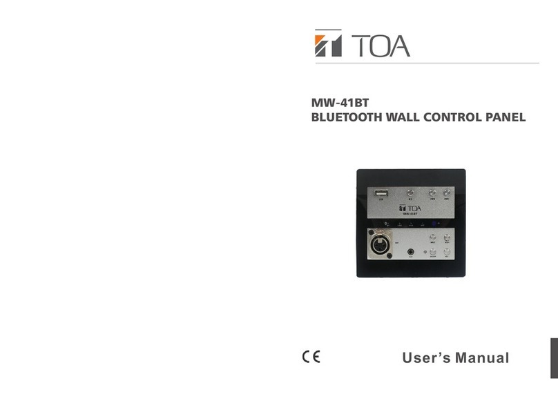Toa MW-41BT user manual