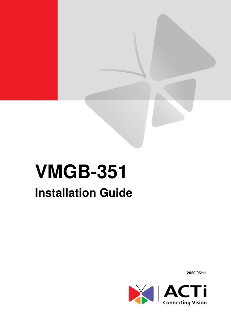 ACTi VMGB-351 User manual
