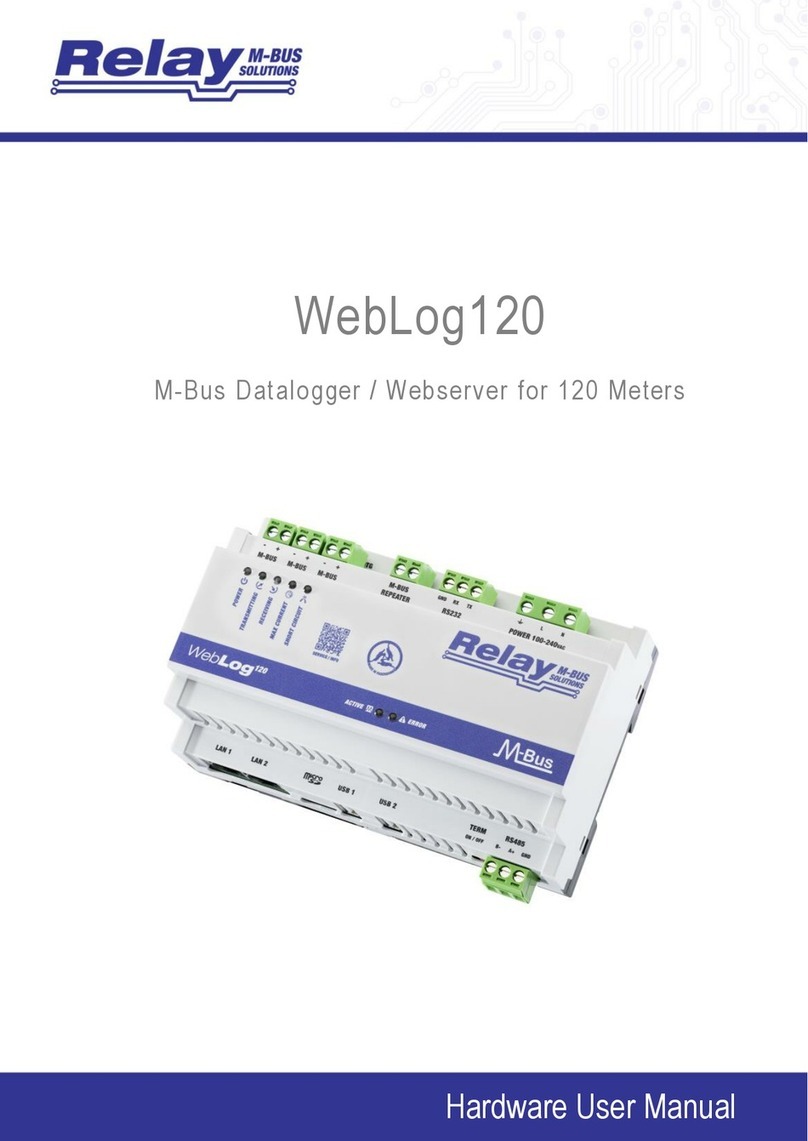 Relay WebLog120 Hardware user manual