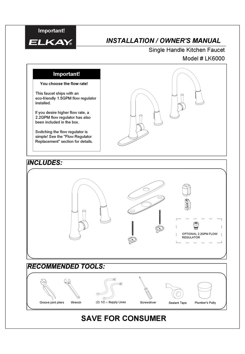 Elkay LK6000 Installation & owner's manual Elkay LK6000 Installation & owner's manual