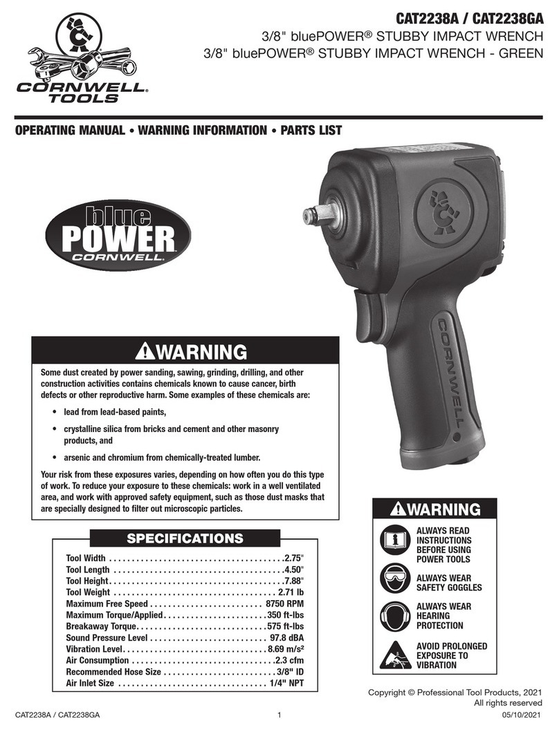 Cornwell Tools bluePOWER CAT2238A User manual