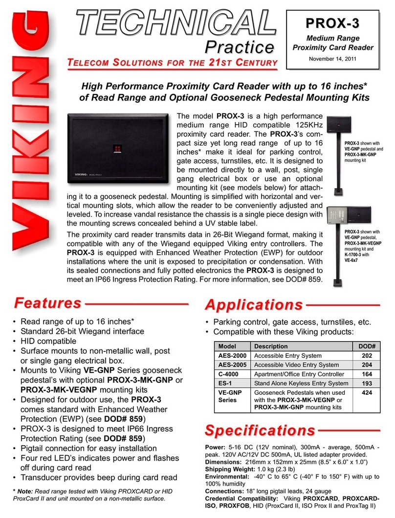 Viking PROX-3 quick start guide