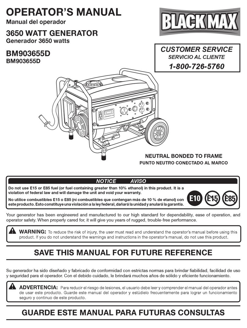 Black Max BM903655D Operator's manual
