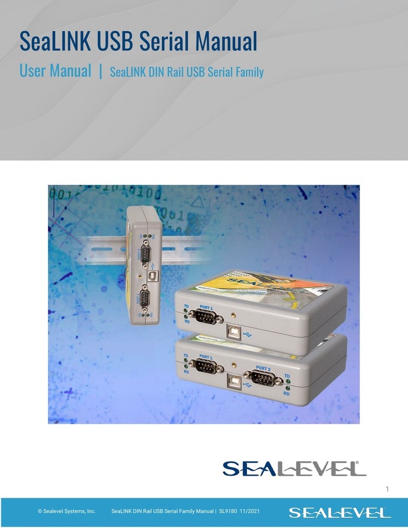 SeaLevel SeaLINK DIN Rail USB Series User manual