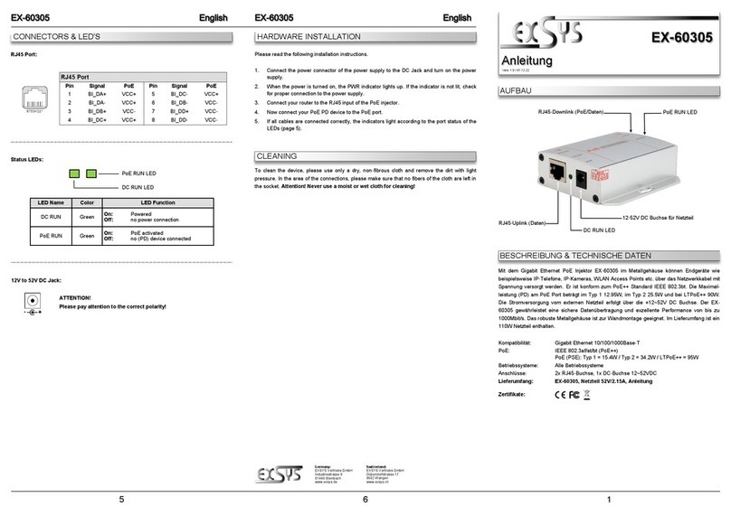 Exsys EX-60305 manual