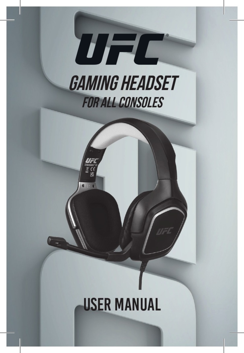 Konix UFC GAMING HEADSET user manual