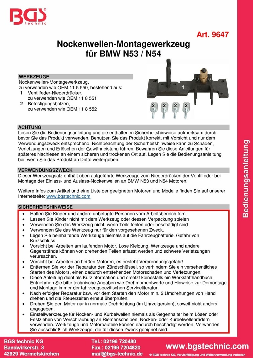 BGS technic 9647 User manual