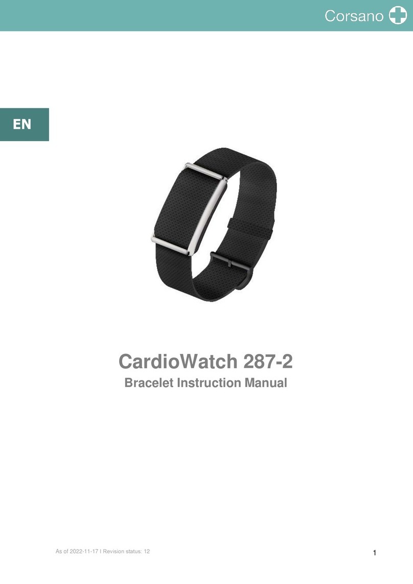 Corsano CardioWatch 287-2 instruction manual