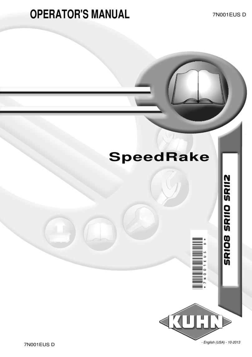 KUHN SpeedRake SR108 User manual