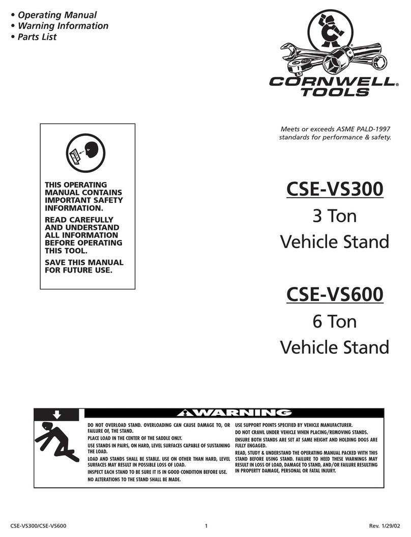 Cornwell Tools CSE-VS300 operating manual