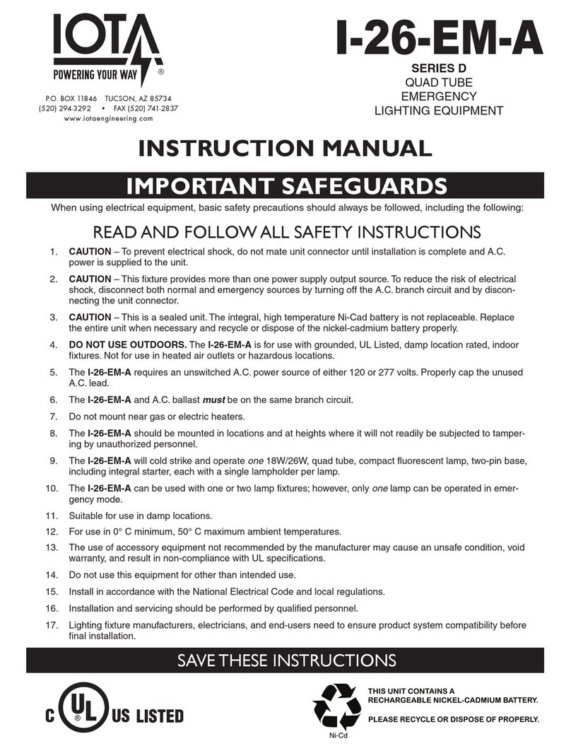 IOTA D Series User manual