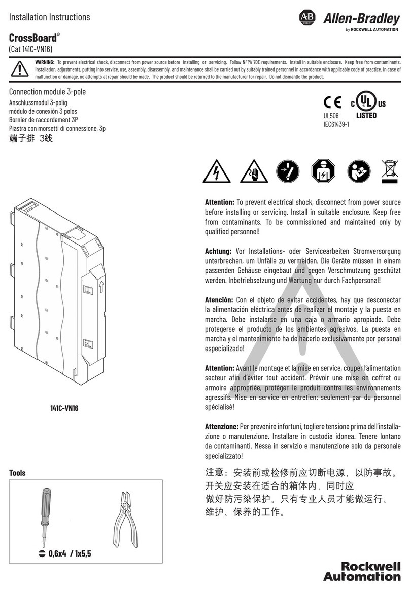 Rockwell Automation Allen-Bradley CrossBoard 141C-VN16 User manual