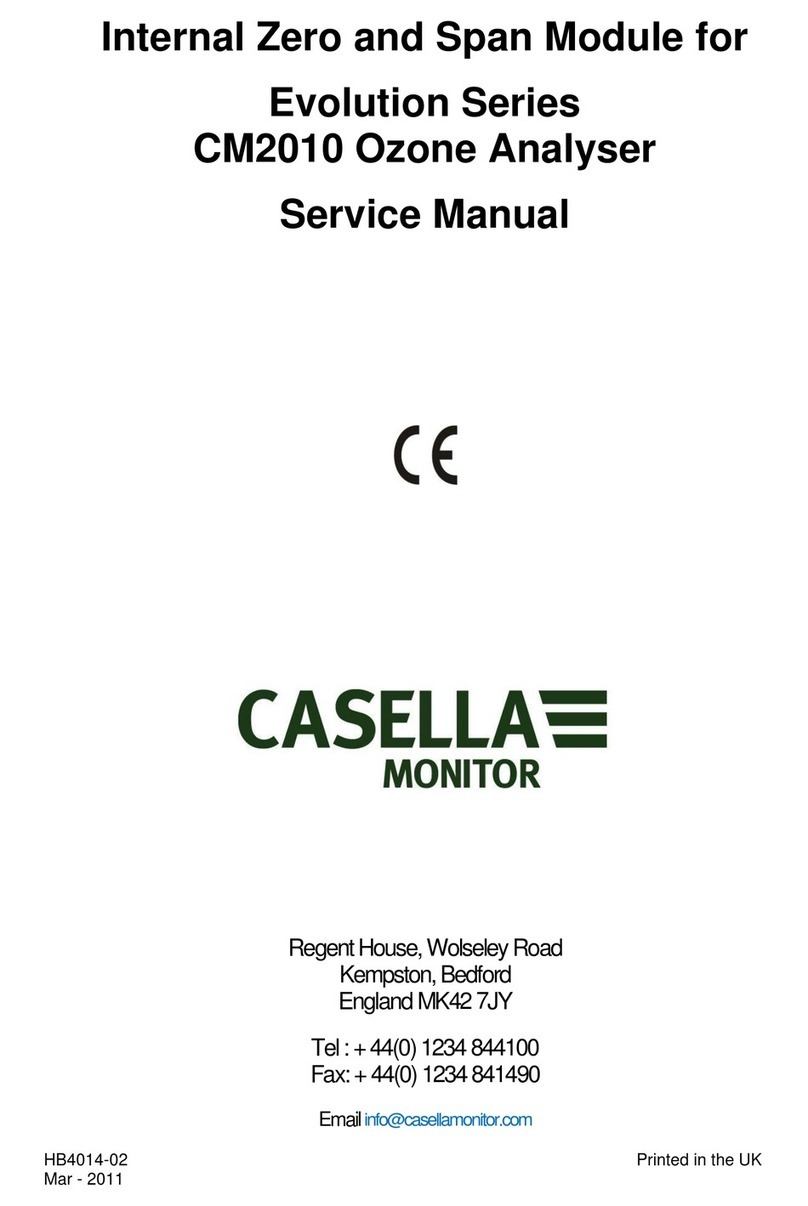 Casella Evolution CM2010 Service manual