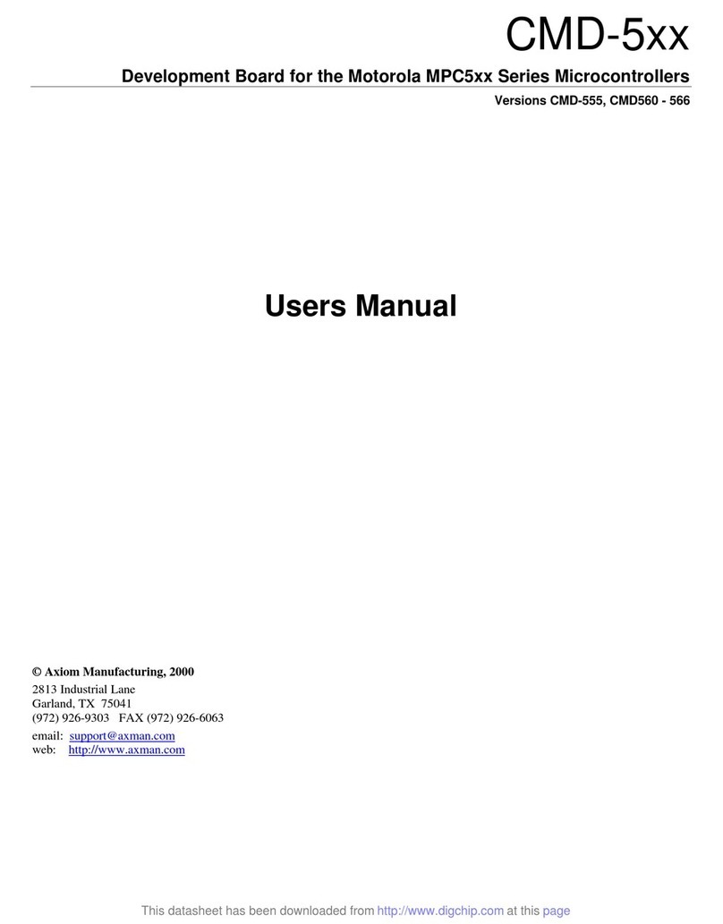 Axiom CMD-5 Series user manual