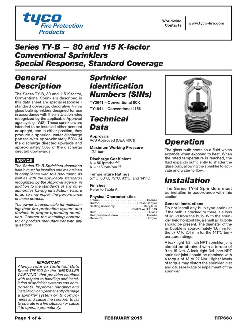 Tyco TY-B Series User manual