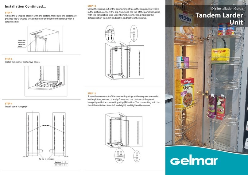 Gelmar Tandem Larder Unit installation guide Gelmar Tandem Larder Unit installation guide