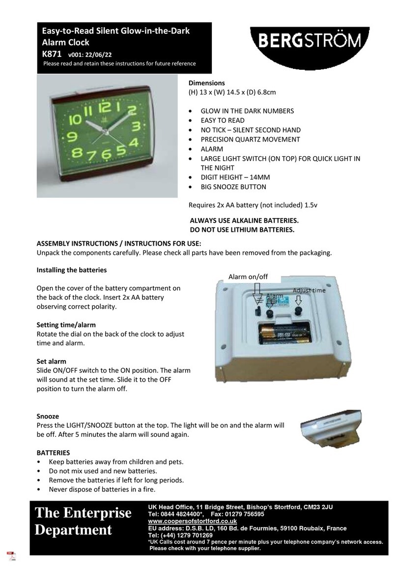 Bergstrom K871 Instructions for use