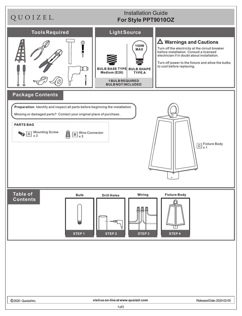 Quoizel Poplar Point PPT9010OZ installation guide