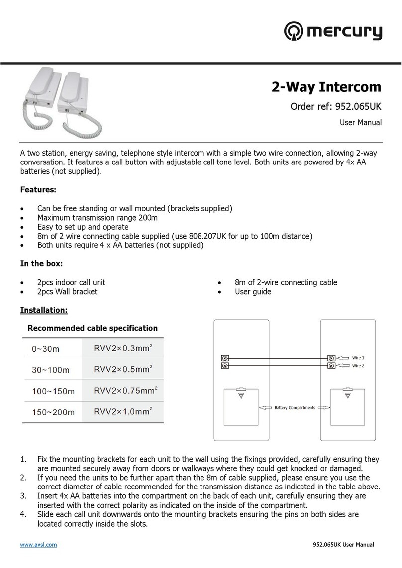 Mercury 952.065UK User manual