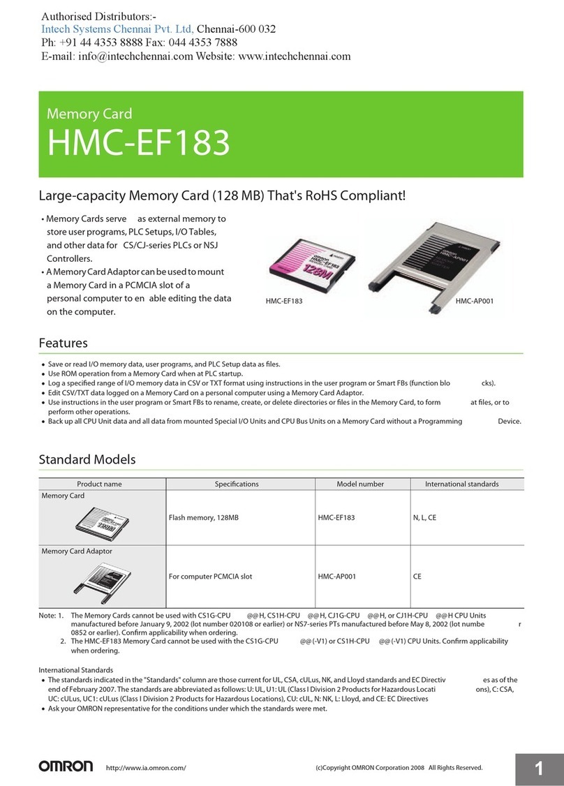 Omron Intech HMC-EF183 quick start guide