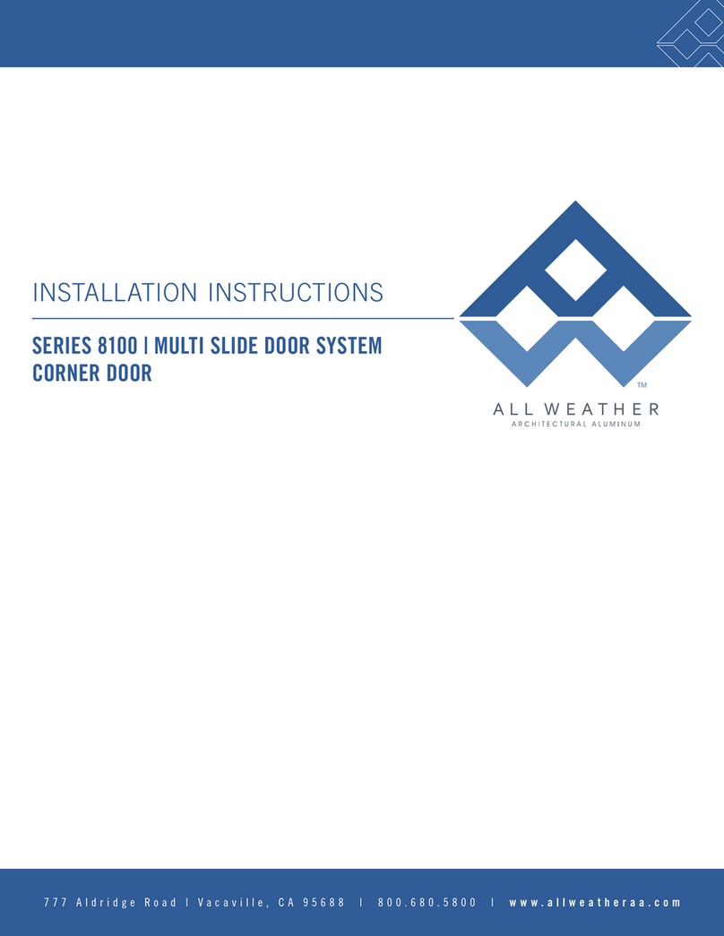 ALL WEATHER 8100 Series installation instructions