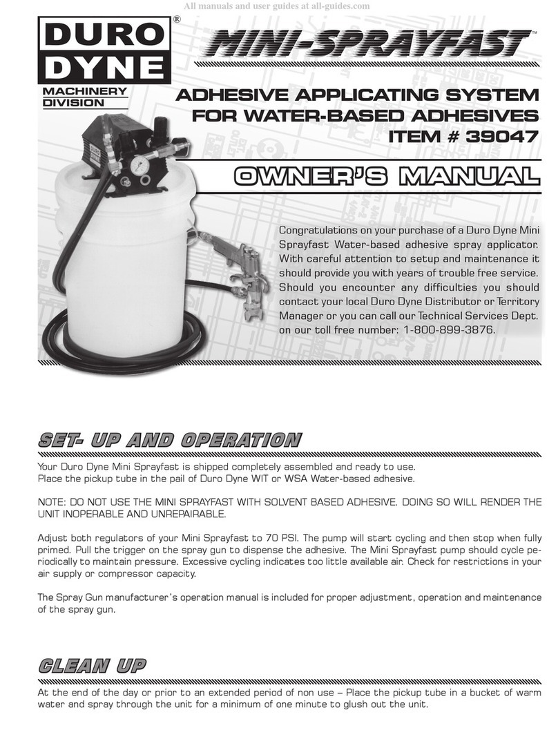 Duro Dyne MINI-SPRAYFAST 39047 owner's manual