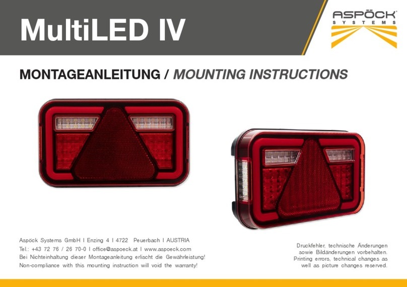 Aspöck Systems MultiLED IV Mounting instructions