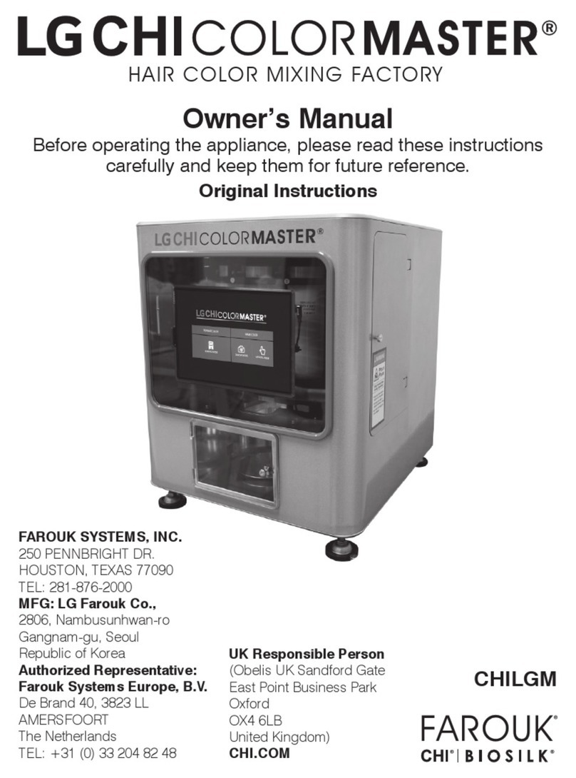 Farouk COLORMASTER LGCHI-01G User manual