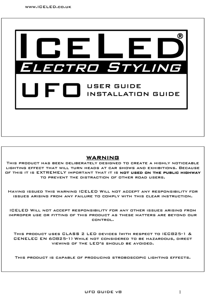 ICELED UFO User's guide & installation instructions