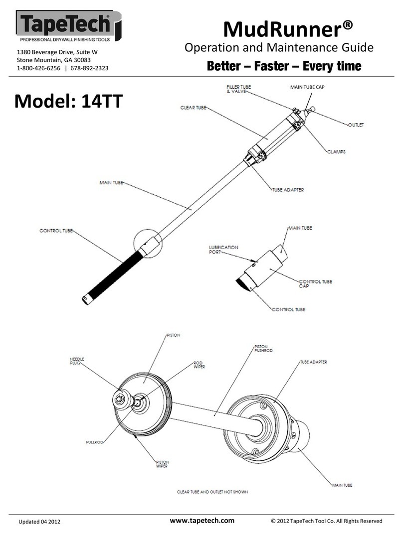 TapeTech MudRunner 14TT Operation and maintenance guide