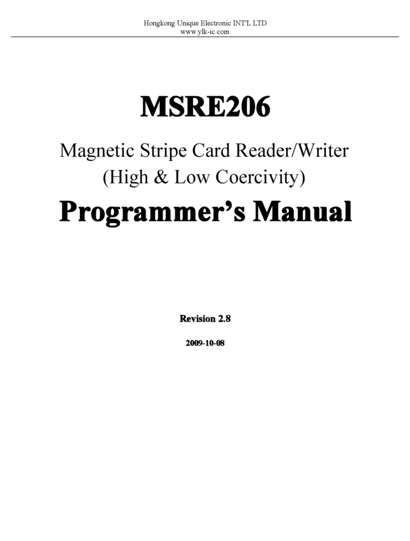 Magstripe MSRE206 Programmer's manual