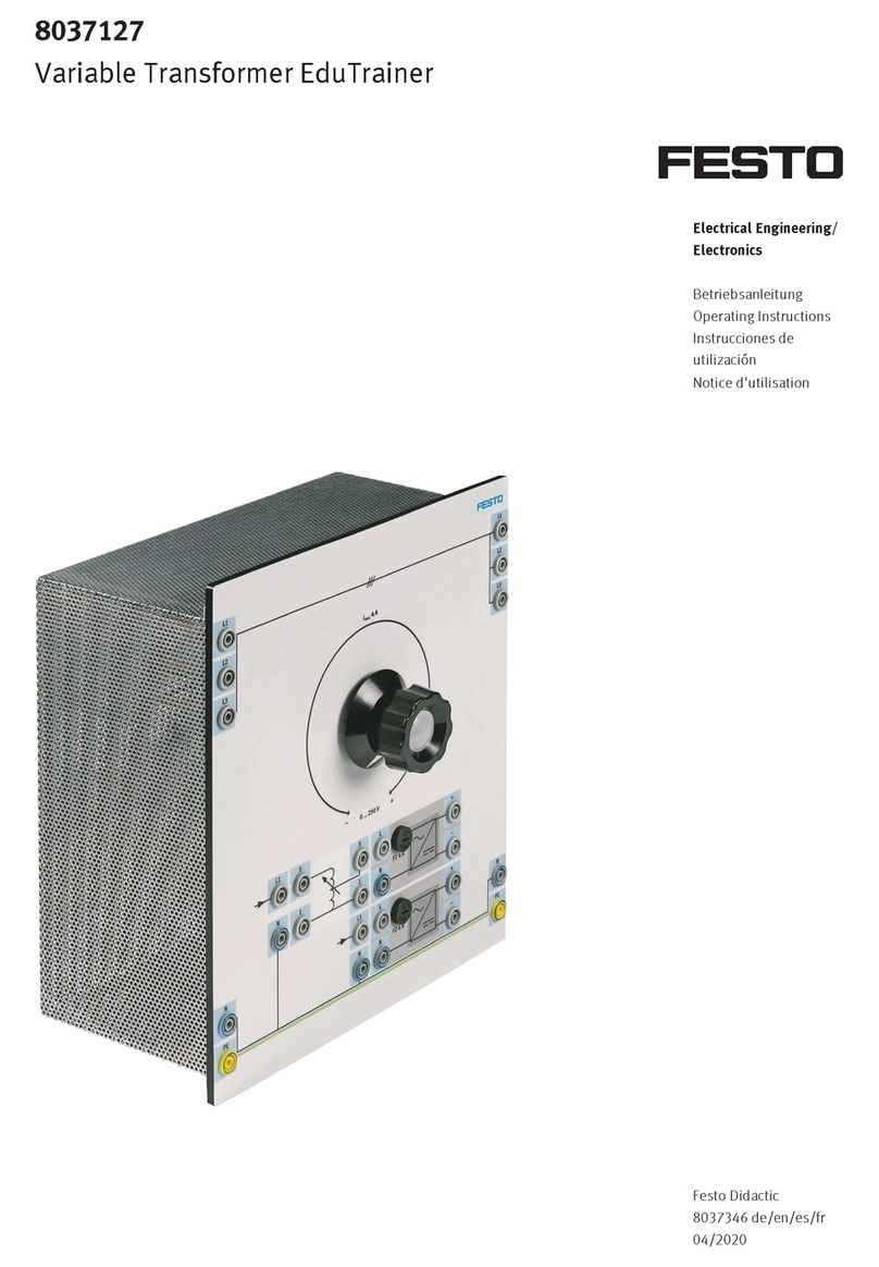 Festo EduTrainer 8037127 operating instructions